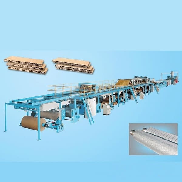 Used corrugated cardboard production line