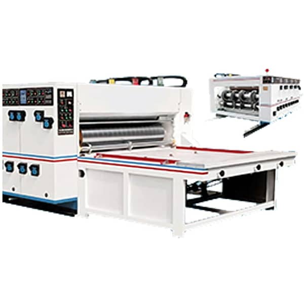 Semi Automatic Chain Feeding Printing Slotting Die Cutting Machine